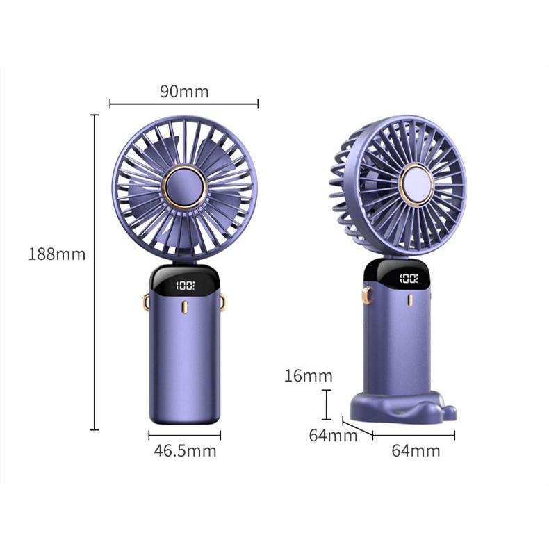 携帯扇風機 ハンディ扇風機 最新2023 5段階風量調節 ミニ 5000mAh大容量 usb充電式 最大20時間動作  手持ち 卓上 首掛け 軽量で便利 熱中症対策｜xue830716｜10
