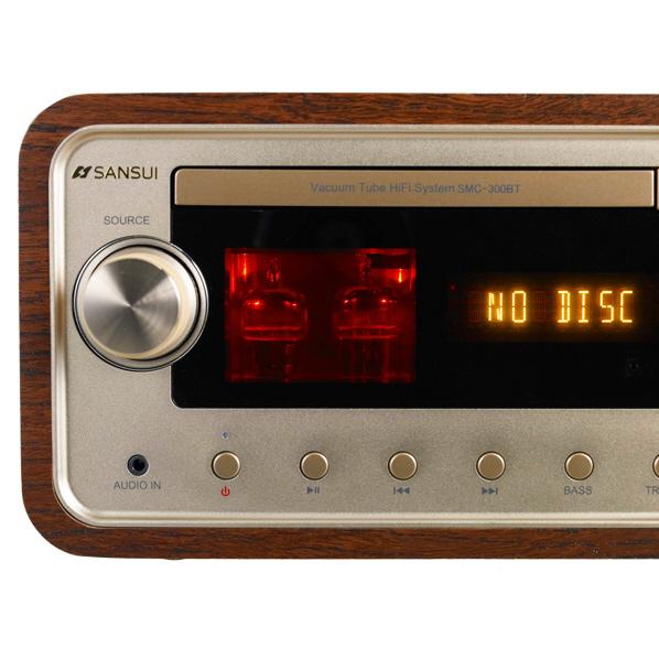 SANSUI 真空管ハイブリッドアンプ SMC-300BT ブラウン Amazon.co.jp: SANSUI 真空管ハイブリッドアンプ搭載CDステレオ