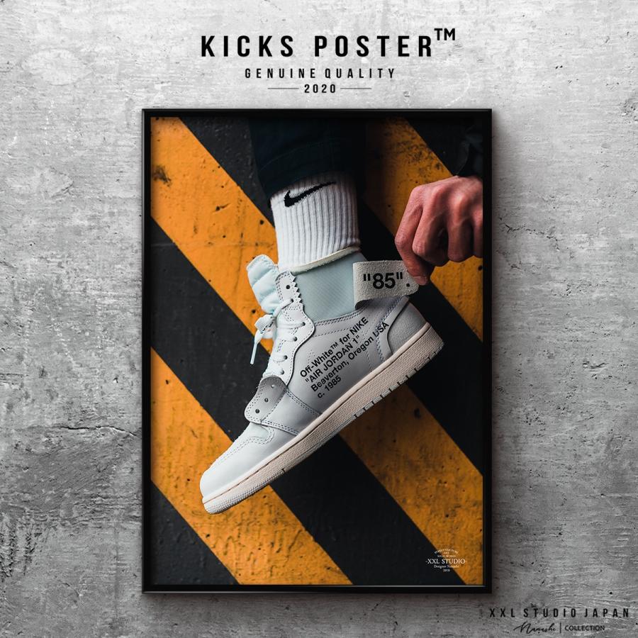 キックスポスター Kicks Poster スニーカーポスター ナイキ 送料無料 当日発送 ポスターフレーム付き エアジョーダン１オフホワイト P 05 P 05 Kicks Poster 通販 Yahoo ショッピング