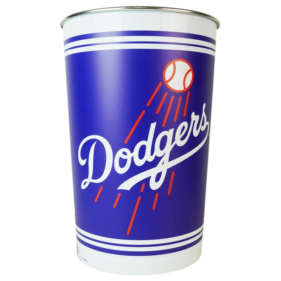 新品MLB公式dodgersドジャースワールドシリーズ蓋付アルミ缶1ガロンゴミ箱 新品 MLB 公式 オフィシャルライセンス losangeles dodgers