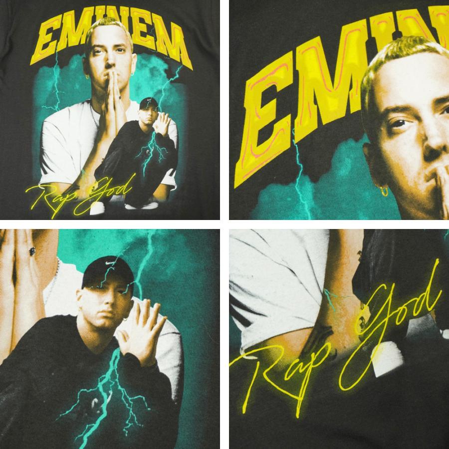 【クリックポスト対応可】メンズ TシャツEMINEM RAP GOD TEEエミネム ラップ ゴッド Tシャツ ラップTBLACK(ブラック)アーティスト 歌手 プリント ミュージック｜xxxtmw｜03