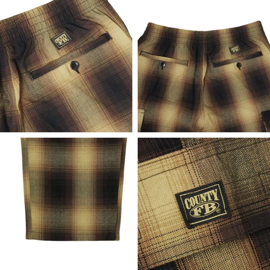 FB COUNTY エフビーカウンティーメンズ パンツOMBRE CHECK CARGO