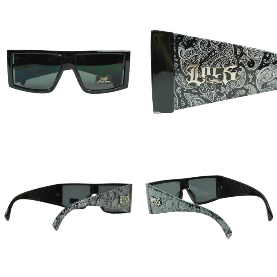 【定形外郵便対応可】メンズ サングラスLOCS ローク ロックス8LOC91160 BANDANA SUNGLASS バンダナサングラスBLACK/BLUE(ブラック/ブルー) BLACK/RED(ブラック/｜xxxtmw｜04