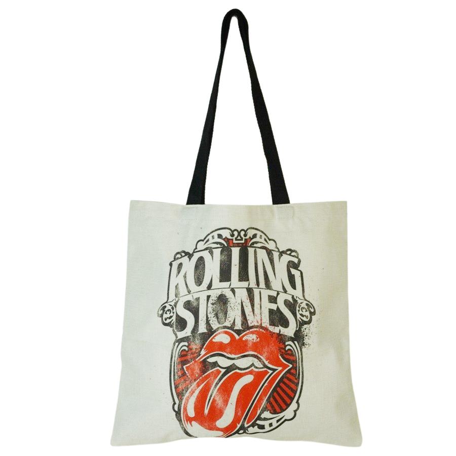 【クリックポスト対応可】男女兼用 トートバッグTHE ROLLING STONES TOTE BAGザ・ローリング・ストーンズ トートバッグ