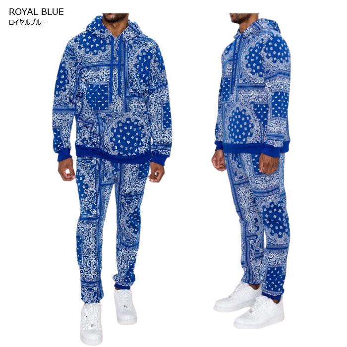 VICTORIOUS ビクトリアスメンズ セットアップPAISLEY PARKA＆PANTS SET