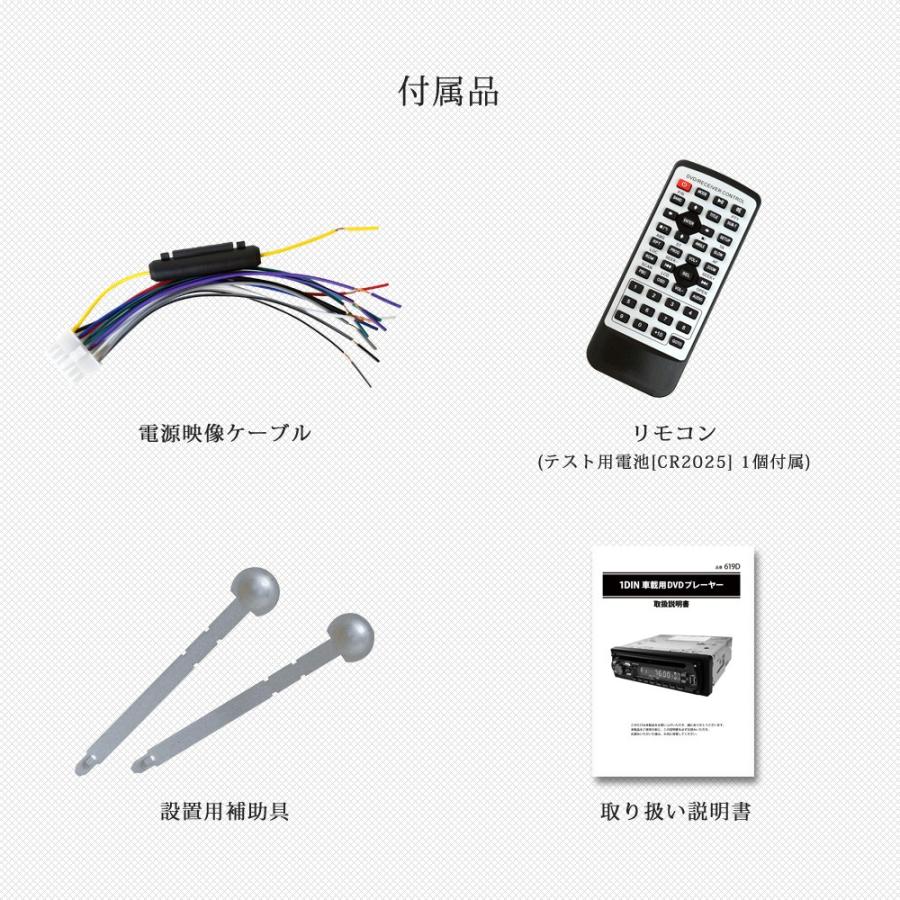 1DIN DVDプレーヤー 車載用 アンプ内臓 12V FM CD DVD対応 CPRM対応