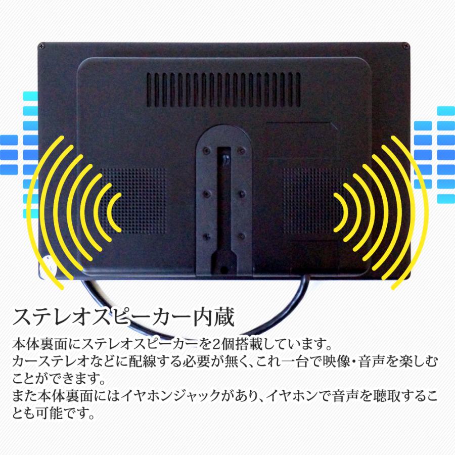 オンダッシュモニター リアモニター 10.2インチ  ヘッドレスト ブラケット 付き スピーカー搭載 HDMI 薄型 12V24V対応 高画質 送料無 D1002BH