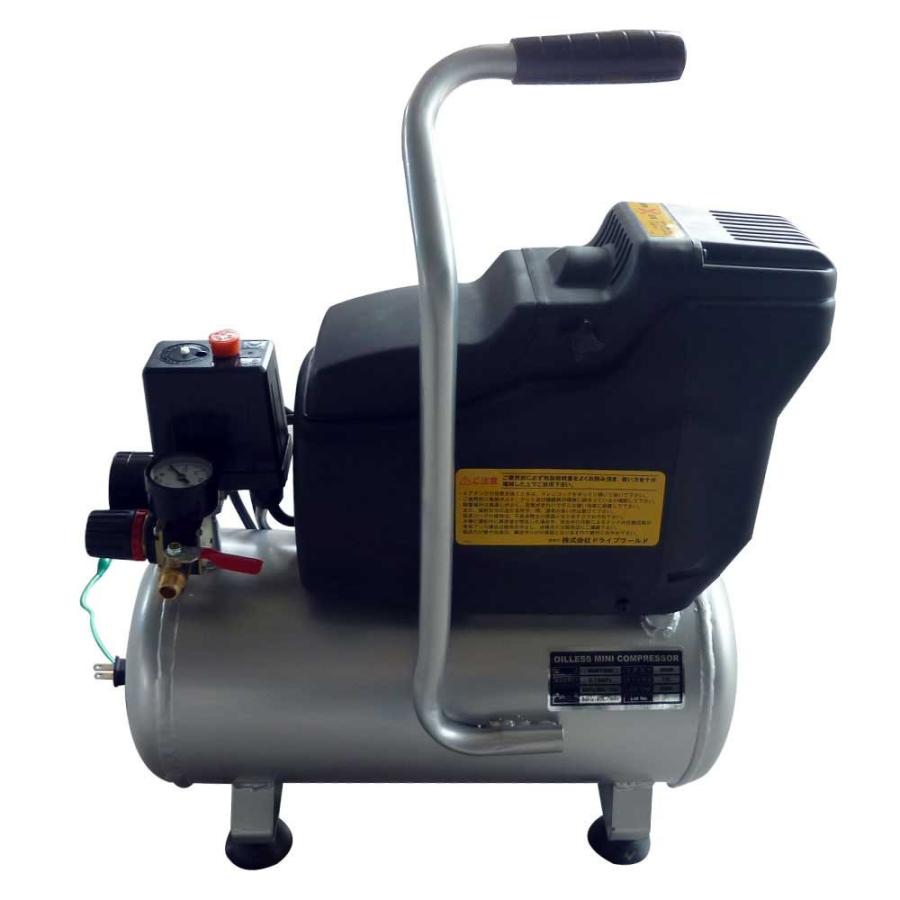 エアーコンプレッサー オイルレス 12L 100V オイルフリー エアーツール