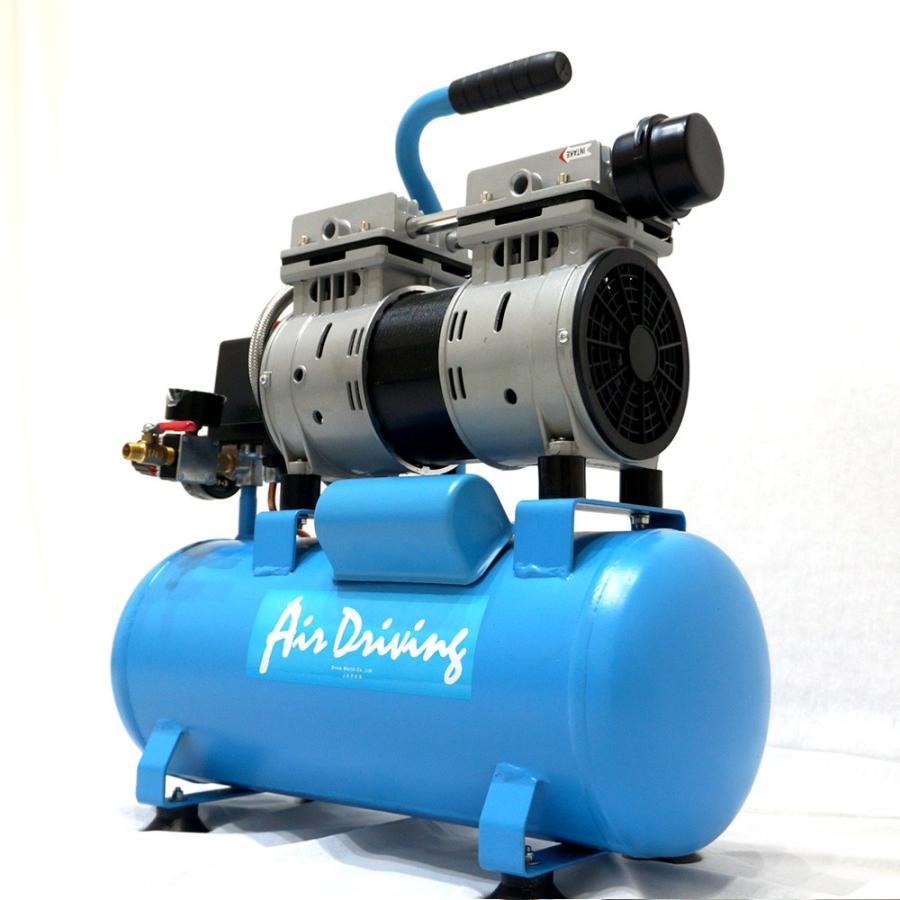 オイルレス エアーコンプレッサー 100V 12L 静音 家庭用 業務用