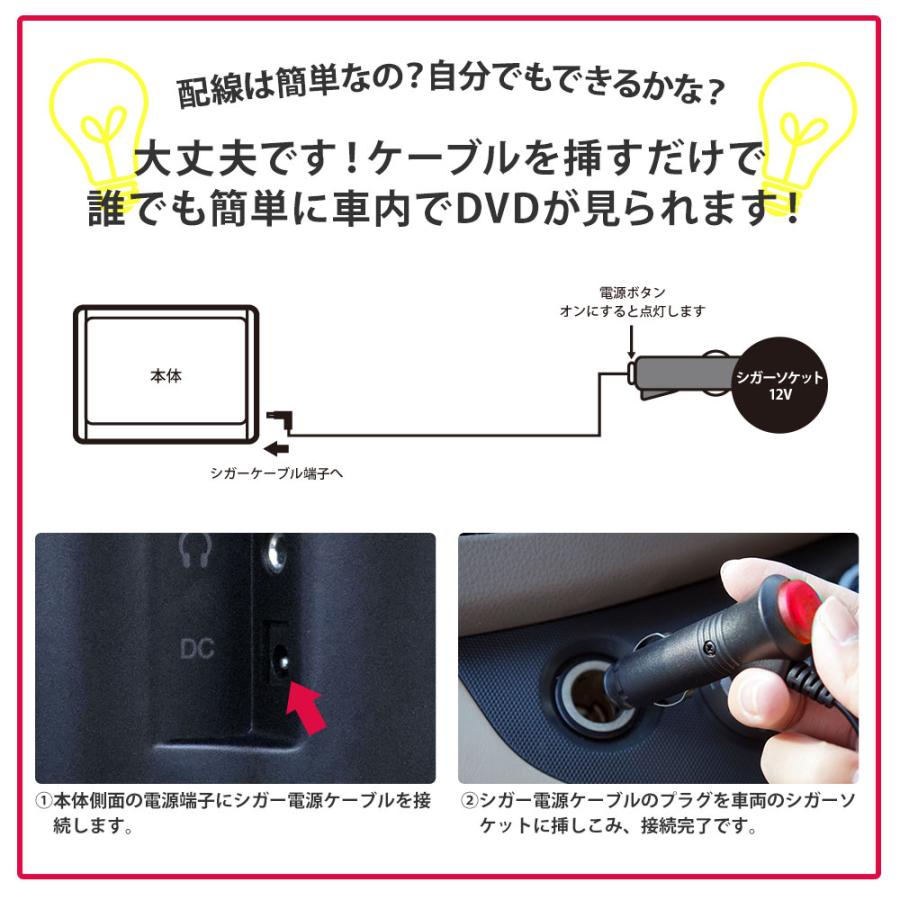 ヘッドレストモニター 10.1インチ 車 DVDプレーヤー 後部座席 真ん中