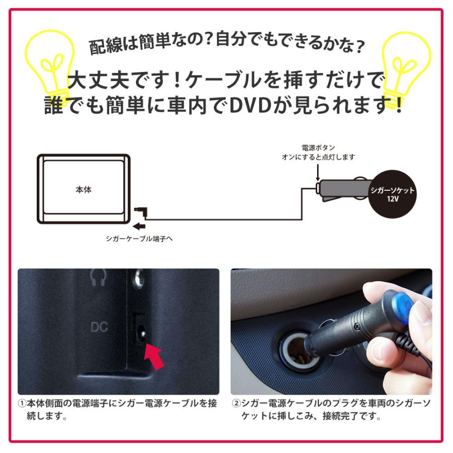 ヘッドレストモニター 10.1インチ 車 DVDプレーヤー 後部座席 スマホ