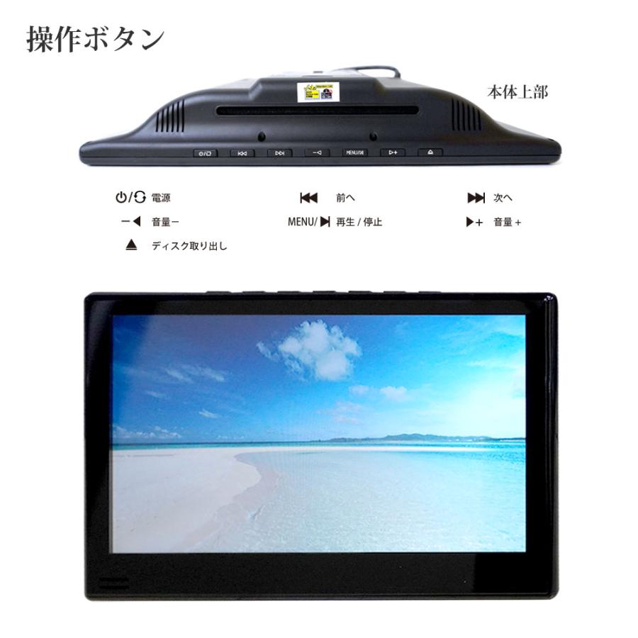 ヘッドレストモニター DVD内臓 DVDプレーヤー フロントスピーカー HDMI