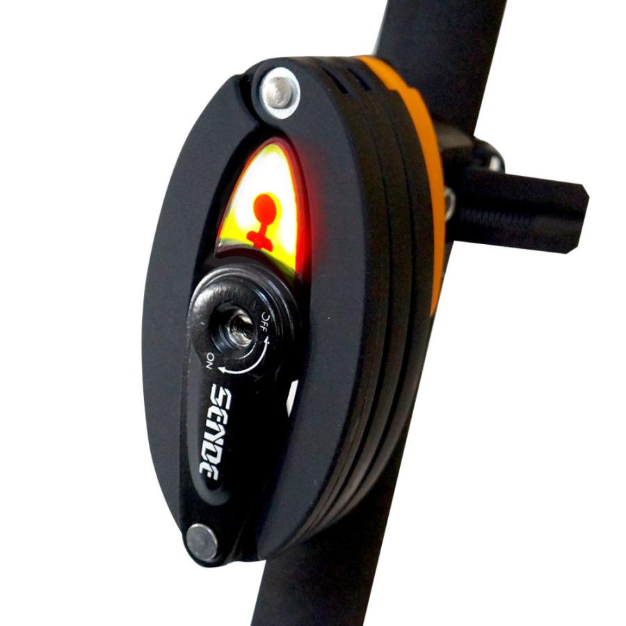 自転車ロック テールライト付 鍵 充電式 LEDライト 鋼合金 盗難