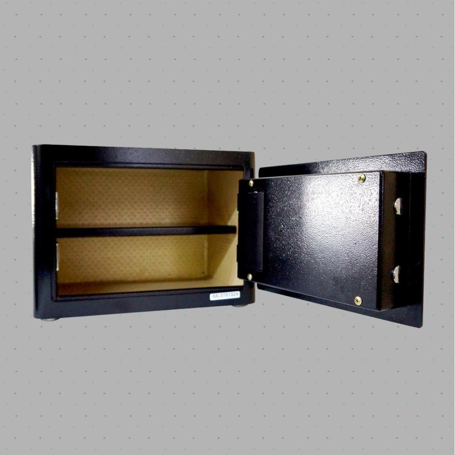 LIBRIO 指紋認証金庫 21L おしゃれ かわいい 暗証番号 専用キー 家庭用