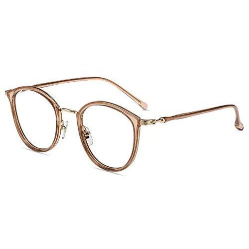 Firmoo 伊達 メガネ ブルーライトカット メガネ 女性 丸メガネ Pcメガネ ブルーライトカット だ