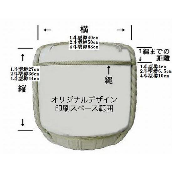 自由に落書きで鏡開き 空樽蓋取れ無地菰36L上げ底18L : 樽吉枡子ウラノ