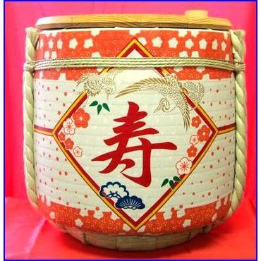 展示用飾り樽 1斗祝花柄 プレゼントに 樽酒、鏡開き、鏡割り 展示用飾り樽 1斗祝花柄 プレゼントに 樽酒、鏡開き、鏡割り