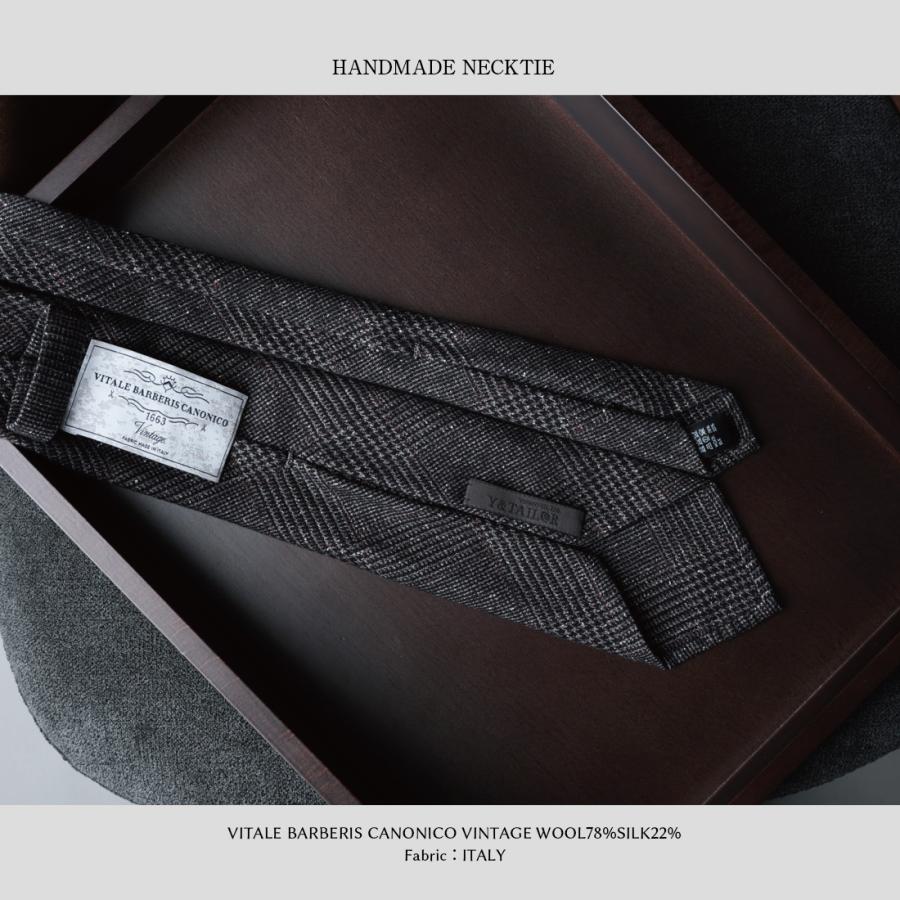ネクタイ ウール シルク セッテピエゲ CANONICO カノニコ