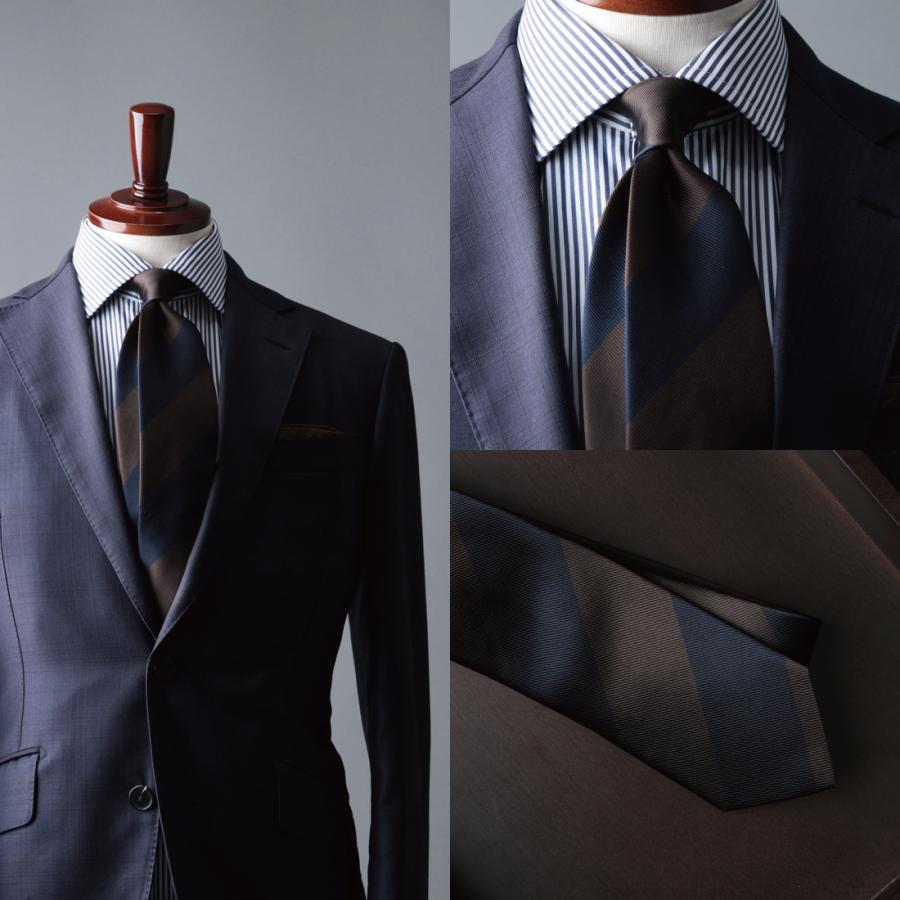 マリネッラ　ネクタイ　ハイブランド　高級シルク ビジネス　グレー スマートビズ ネクタイ ブランド シルクネクタイ ふじやま織 父