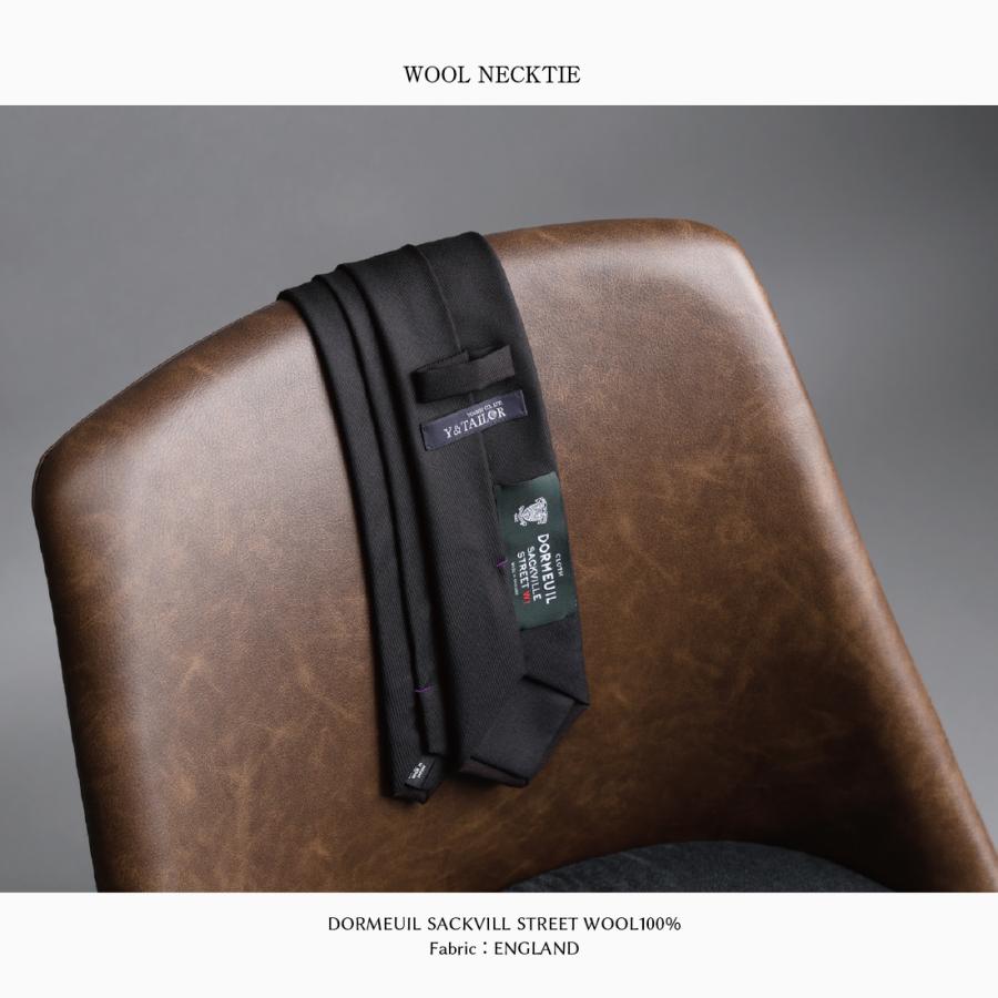 DORMEUIL［ドーメル］ネクタイ 新品未使用 イエロー DORMEUIL ネクタイ ウール ドーメル サックヴィルストリート