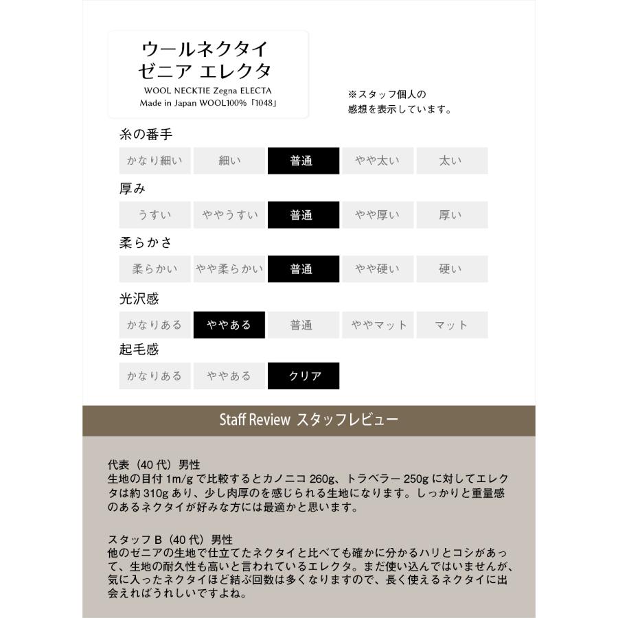 ネクタイ ウール ブランド Zegna ゼニア ELECTA エレクタ おしゃれ