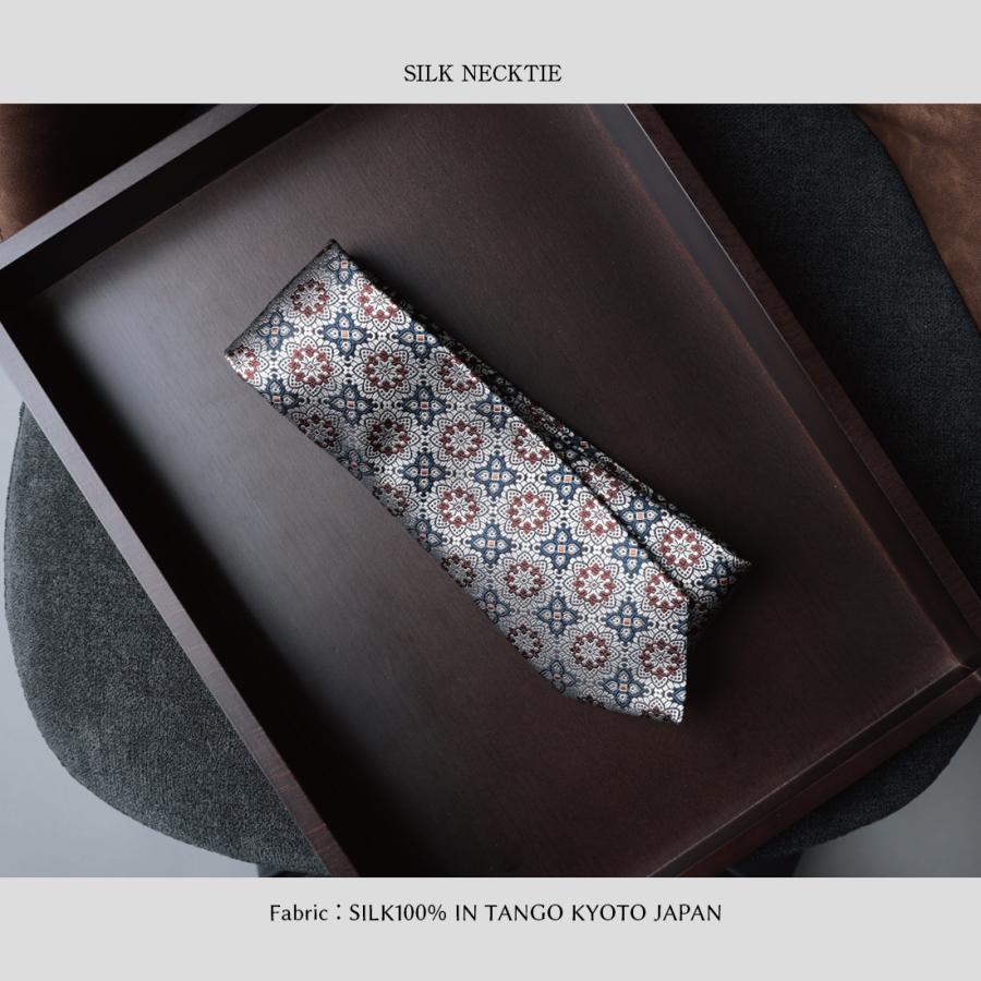 ネクタイ プレミアム シルク 100% 織柄シルバー ハイクオリティ