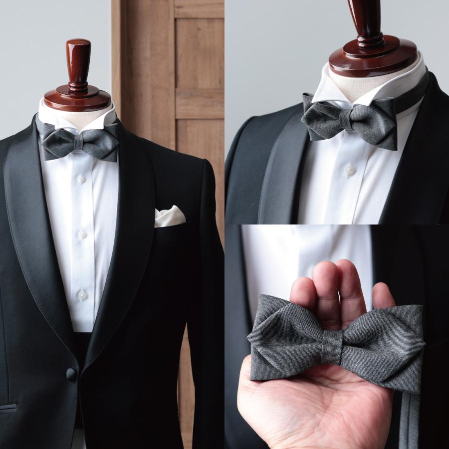 蝶ネクタイ カノニコ CANONICO 無地 ウール 高級 プレミアム ブランド