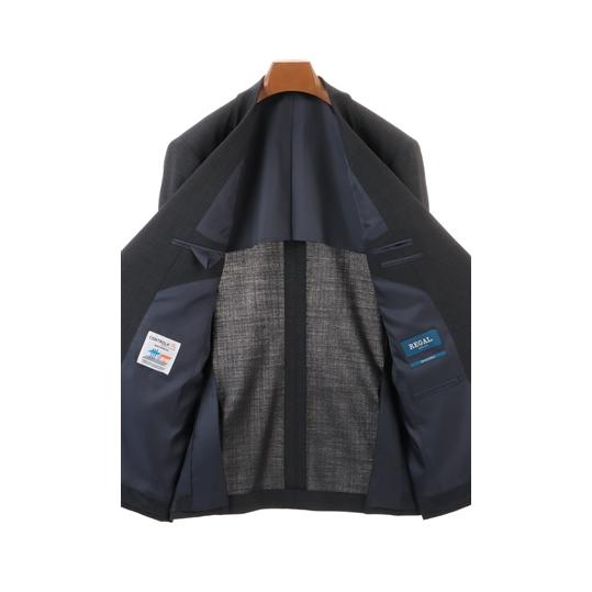 【洋服の青山】スーツ メンズ オールシーズン ネイビー スタンダード CONTROLα ビジネス ストレッチ ウォッシャブル 消臭 シワ抑制 調温調湿 透湿速乾 REGALの画像