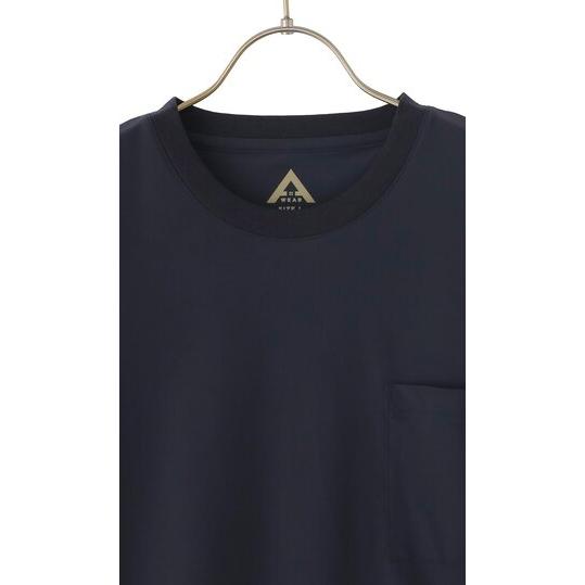 AOYAMA 【洋服の青山】涼しい Tシャツ メンズ 半袖 春夏 ネイビー 紺