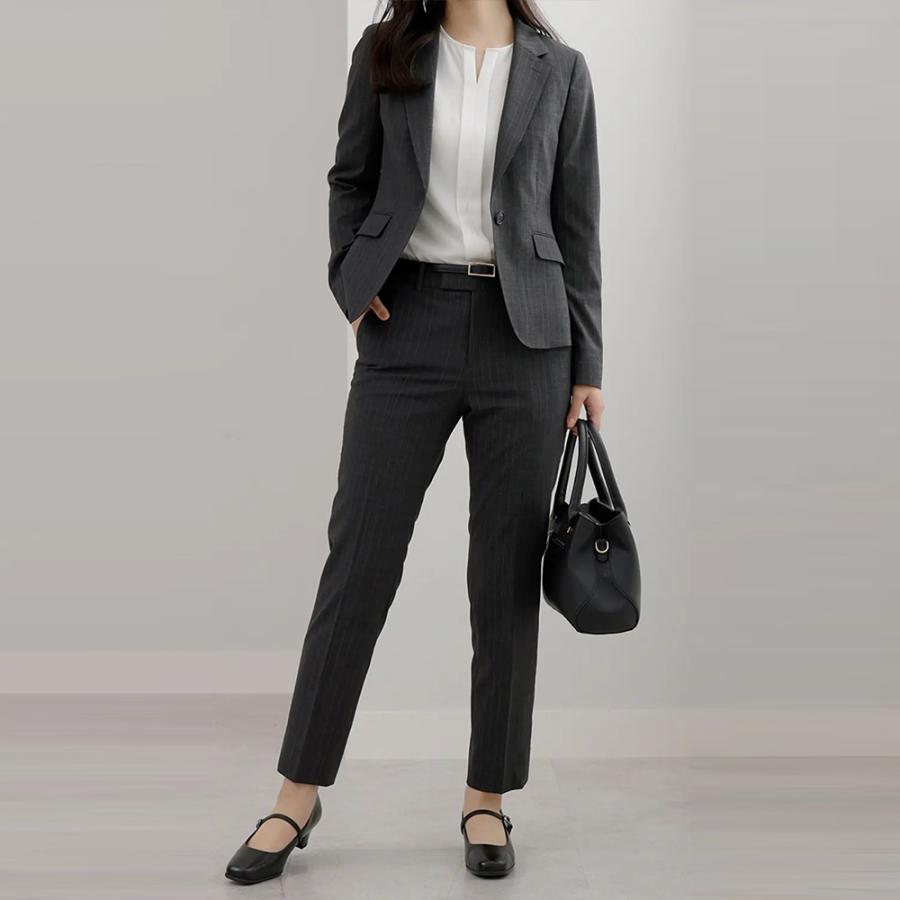 AOYAMA 【洋服の青山】超ストレッチ テーパードパンツ レディース