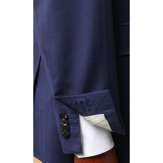 【洋服の青山】メンズ ストレッチ 20代 30代 40代 50代 入学式 ビジネス おしゃれ オールシーズン用 ブルー系 プレミアムス タイリッシュ スーツの画像