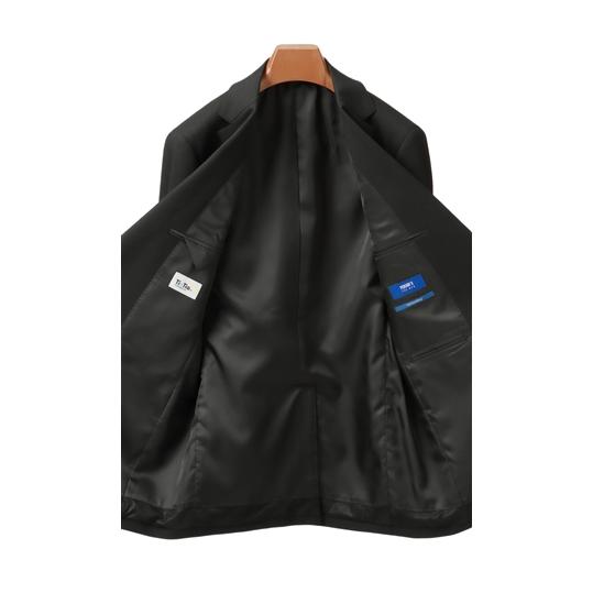 AOYAMA 【洋服の青山】秋冬 ブラック スタイリッシュスーツ ツーパンツ