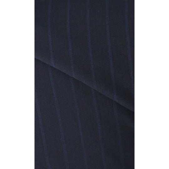 【洋服の青山】MARLANE マルラーネ ウール100% プレミアム スーツ メンズ  春夏 ネイビー 紺 ストライプ 2ボタン 背抜き 本切羽 サイドベンツ 大きいサイズ 通勤の画像