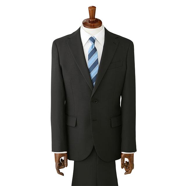 【極美品】洋服の青山 春夏スーツ ブラック ストライプ XL 背抜き 洗える AOYAMA 【洋服の青山】スーツ メンズ スリム 春夏秋冬 ブラック 黒