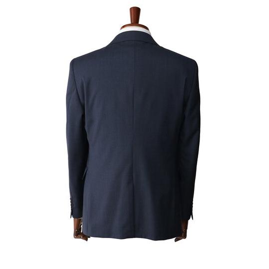 【洋服の青山】スリーピース スーツ メンズ スリム 春夏秋冬 オールシーズン ブルー 青 3ピース ベスト 付き 2ボタン センターベント ノータック 大きいサイズの画像
