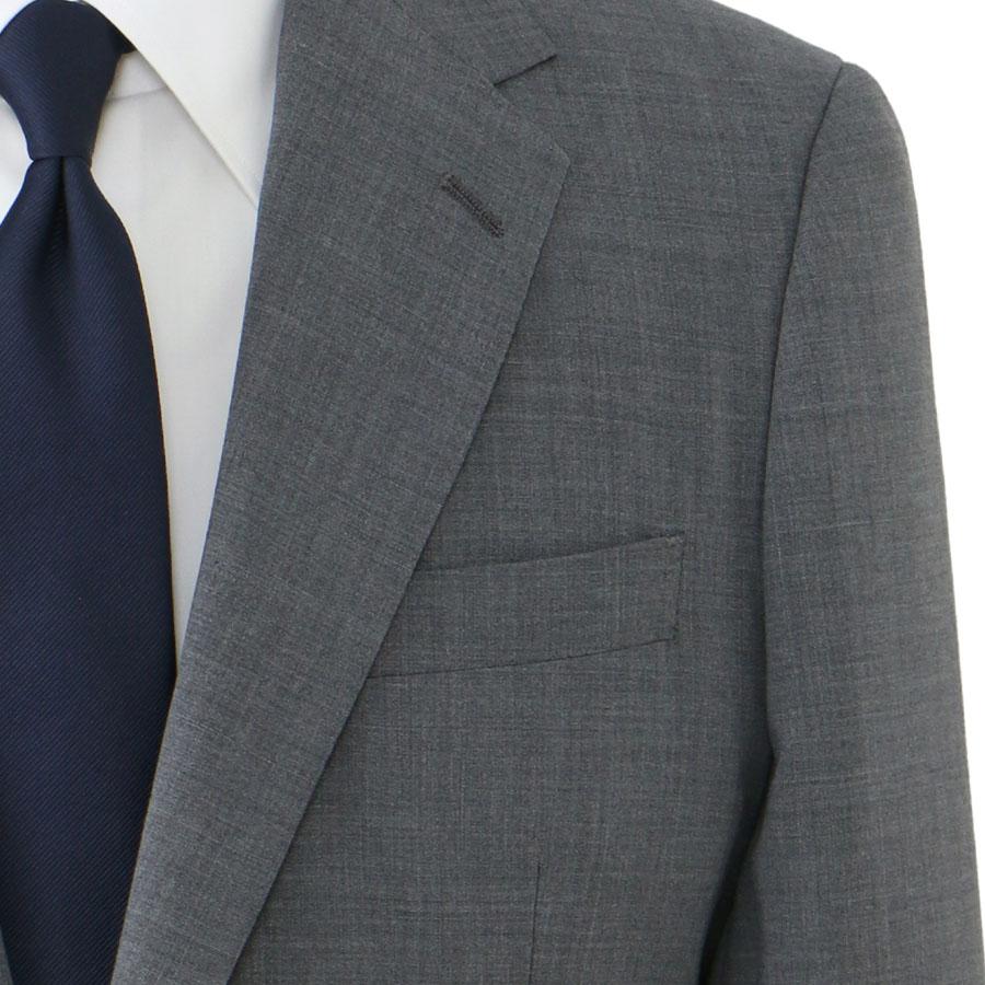【洋服の青山】涼しい スーツ メンズ スタイリッシュ 盛夏 ミディアムグレー 清涼 接触冷感 冷たい ストレッチ 動きやすい ビジネス 通勤 出張 営業 外回り 商談の画像