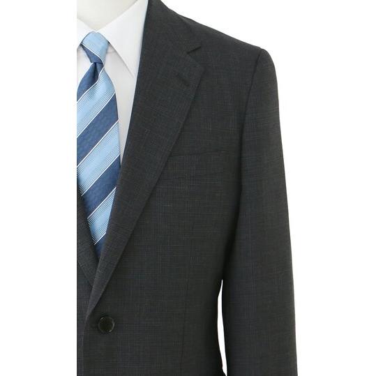 【洋服の青山】ツーパンツ 涼しい スーツ メンズ スタイリッシュ 盛夏 グレー 灰色 接触冷感 冷たい ストレッチ 動きやすい ビジネス 通勤 出張 営業 外回りの画像