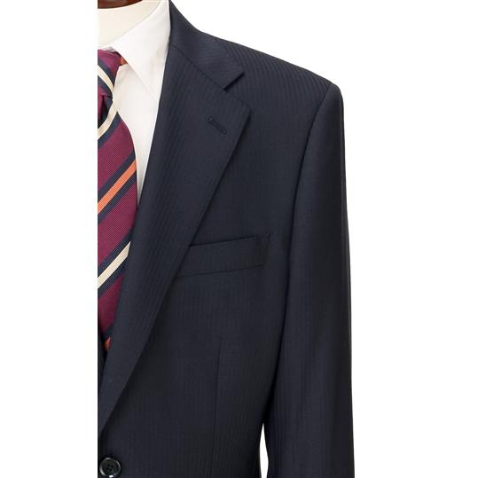 【洋服の青山】オールシーズン ネイビー系 スタンダードスーツ【ツーパンツ】【CONTROLα】 REGAL メンズ ビジネス ストレッチ ウォッシャブル 消臭 シワ抑制の画像