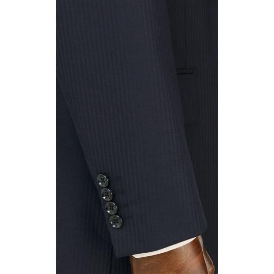【洋服の青山】オールシーズン ネイビー系 スタンダードスーツ【ツーパンツ】【CONTROLα】 REGAL メンズ ビジネス ストレッチ ウォッシャブル 消臭 シワ抑制の画像