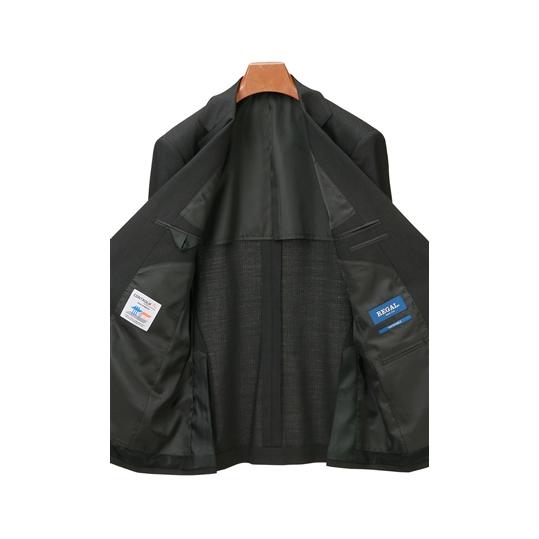【洋服の青山】メンズ スーツ オールシーズン グレー系 スタンダードスーツ【ツーパンツ】【CONTROLα】男性 紳士服 パンツ2着 ビジネス ストレッチの画像