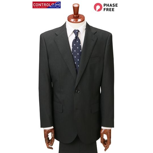 【洋服の青山】メンズ スーツ オールシーズン グレー系 スタンダードスーツ【ツーパンツ】【CONTROLα】男性 紳士服 パンツ2着 ビジネス ストレッチの画像