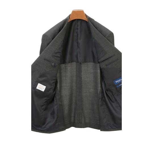 美品 REGAL セットアップスーツ AB6 L グレー メンズ ビジネス 万能 AOYAMA 【洋服の青山】春夏用 グレー系 スタンダードスーツ