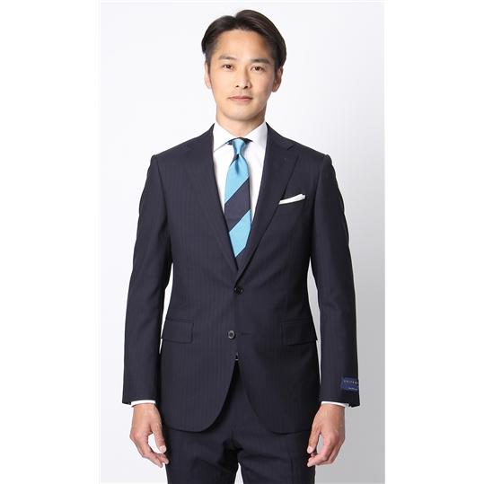 HILTON 濃紺 ビジネススーツ AOYAMA 【洋服の青山】秋冬 ネイビー系 プレミアム