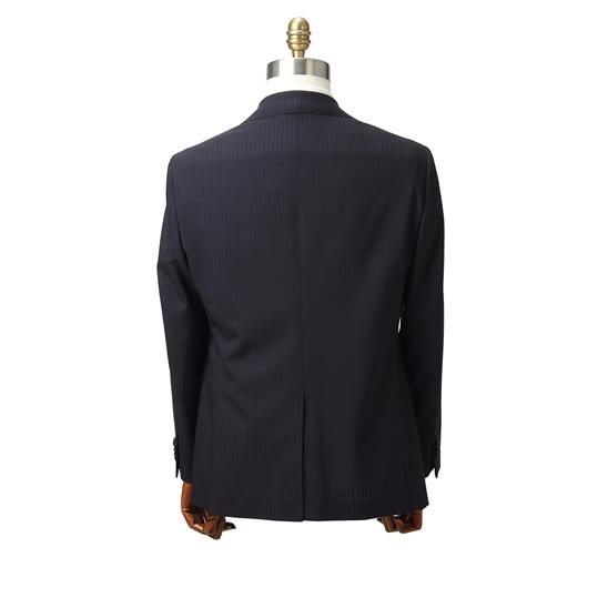 【洋服の青山】春夏用 ネイビー系 プレミアムスタイリッシュスーツ【SUITO WOOL】 HILTONの画像