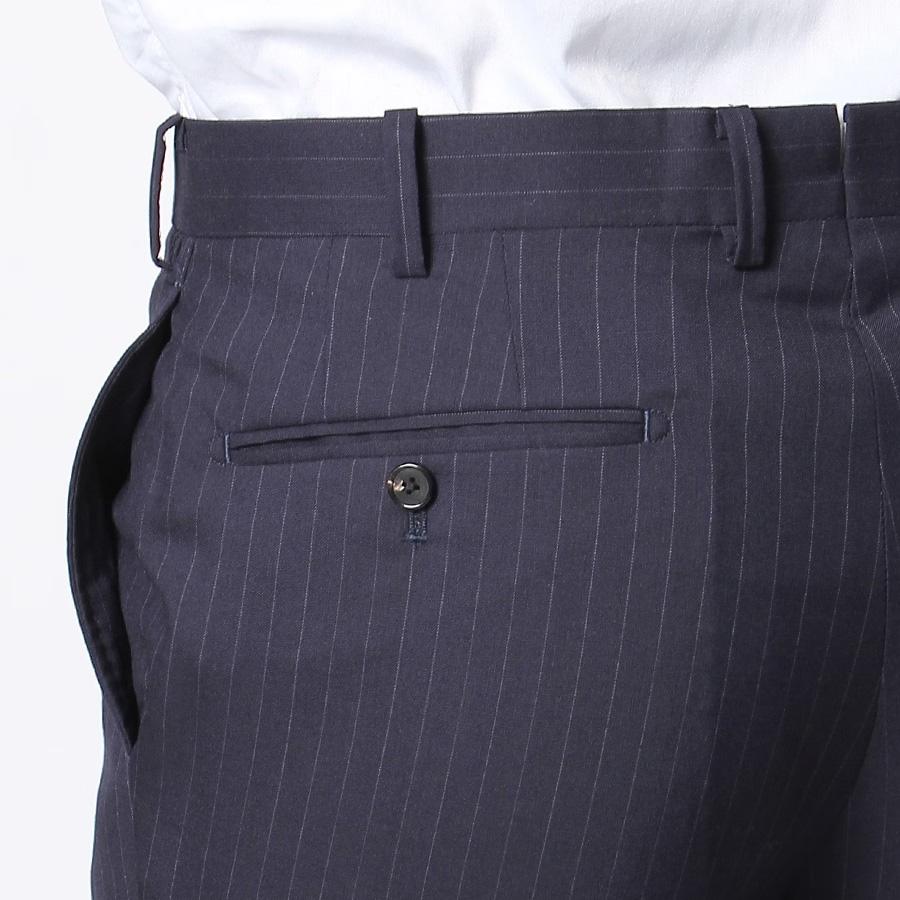 【洋服の青山】メンズ スーツ 春夏 ネイビー系 プレミアムスタイリッシュスーツ【SUITO WOOL】紳士服 メンズスーツ 男性 紳士服 ビジネス 長袖 標準体の画像