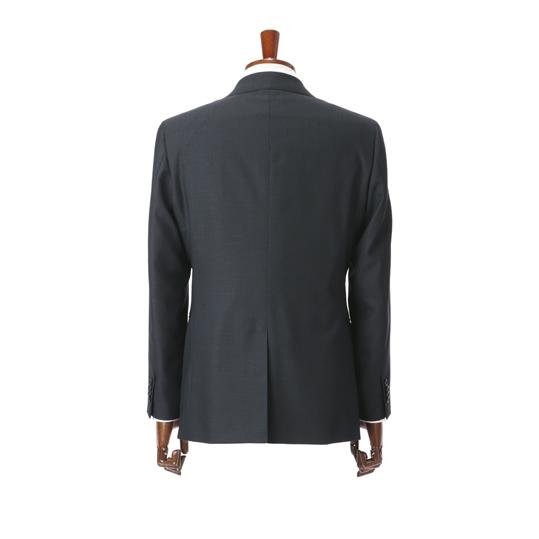 【洋服の青山】秋冬 ネイビー系 プレミアムスタイリッシュスーツ【ツーパンツ】【Super100's】 HILTON メンズ ビジネス ストレッチ 長袖 標準体 ノータックの画像
