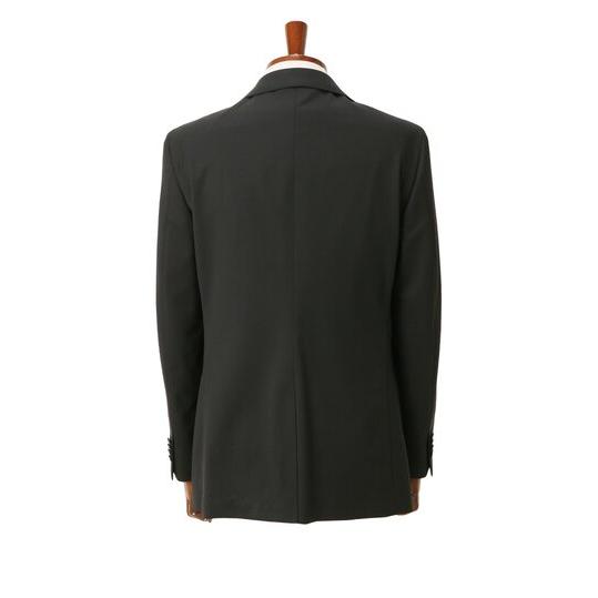 【洋服の青山】ツーパンツ メンズ スーツ 春夏秋冬 ブラック プレミアム スリム スーツ ストレッチ 男性 紳士服 ビジネス 2ボタン 最高級 洗える パンツ2着の画像