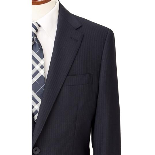 【洋服の青山】スーツ メンズ スリム オールシーズン ネイビー 紺 調温調湿 透湿速乾 ウォッシャブル 洗える ストレッチ ビジネス PERSON'S FOR MENの画像