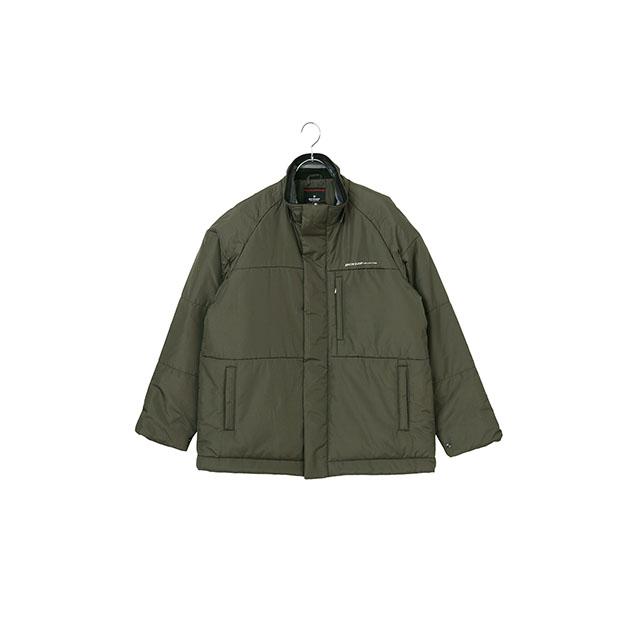 AOYAMA 【洋服の青山】ハーフコート メンズ 秋冬 グリーン カーキ 無地
