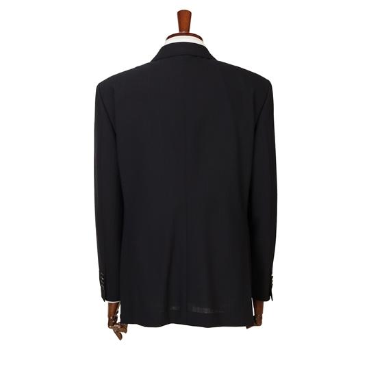 【洋服の青山】 メンズ スーツ 春夏用 ネイビー系 プレミアムスタンダードスーツ【MIYUKI SLOW WEAVE】 Savile Rowの画像
